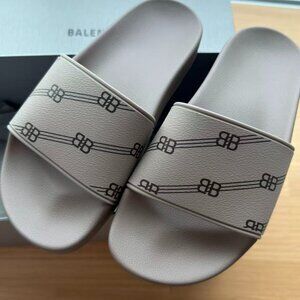 Balenciaga Monogram Slides